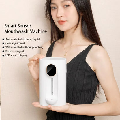 40Ml Wall-Mount Automatic Mouthwash Dispenser Bottle
