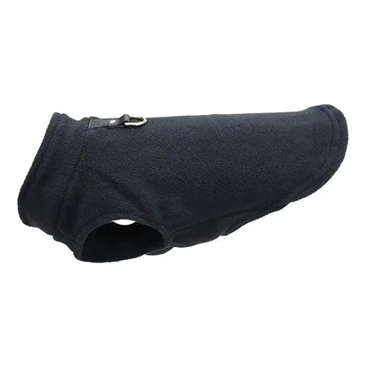 Warm Fleece Dog Jacket with D-Ring – Vest for Small Dogs & Cats, French Bulldog & Chihuahua Coat