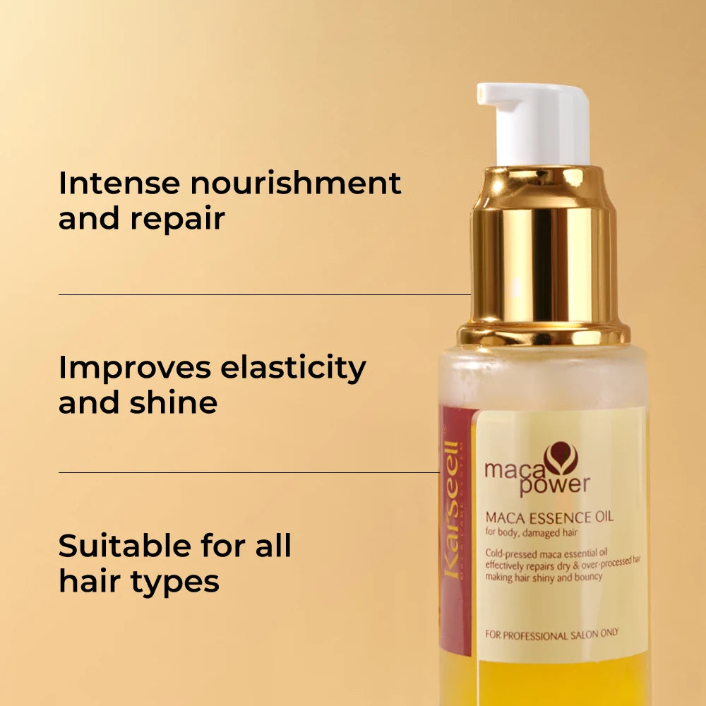 Karseell Collagen Hair Treatment & Argan Oil Hair Serum - Deep Repair Mask (500ml) & Serum (50ml) for Dry, Damaged Hair