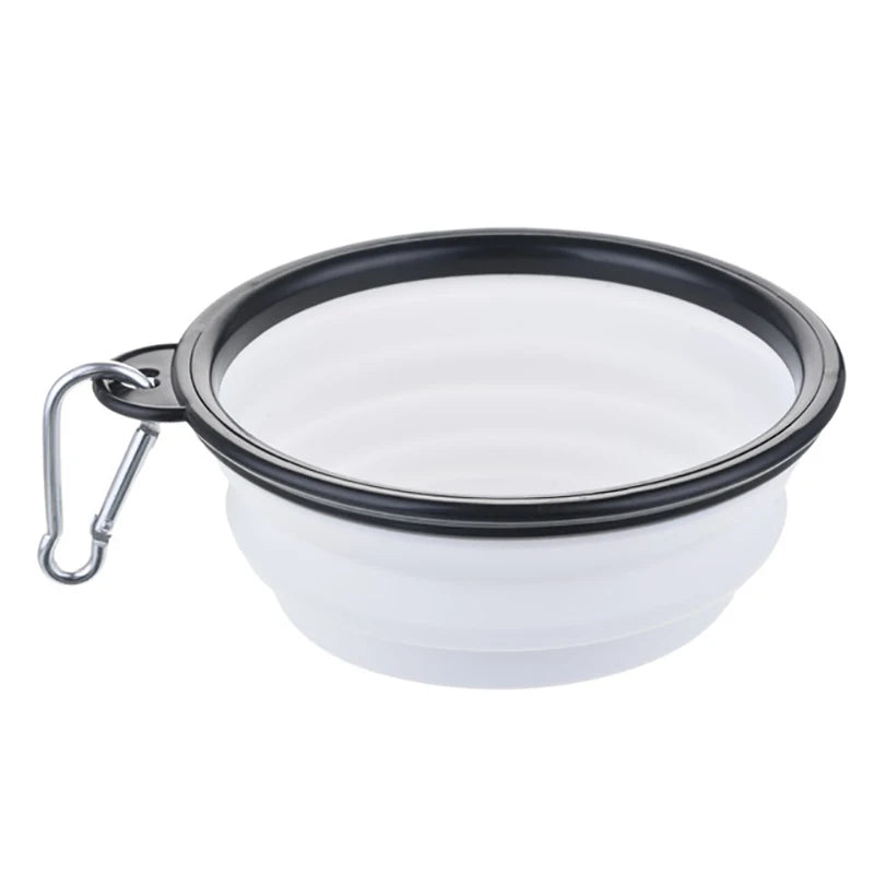 Collapsible Silicone Dog Bowl – Portable Folding Feeder for Outdoor Travel (350/1000ml)
