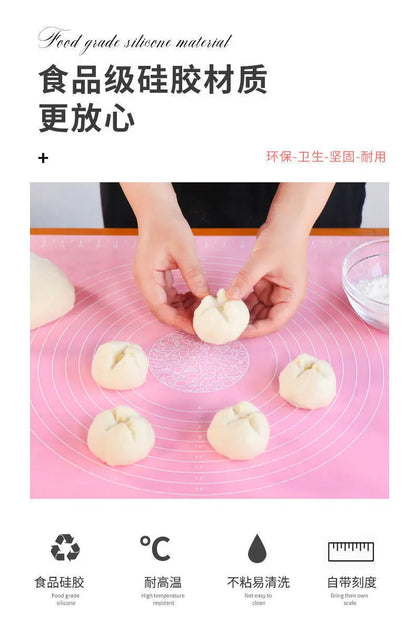 Silicone Baking Mat Set for Pizza & Pastry Kneading Cooking Tools