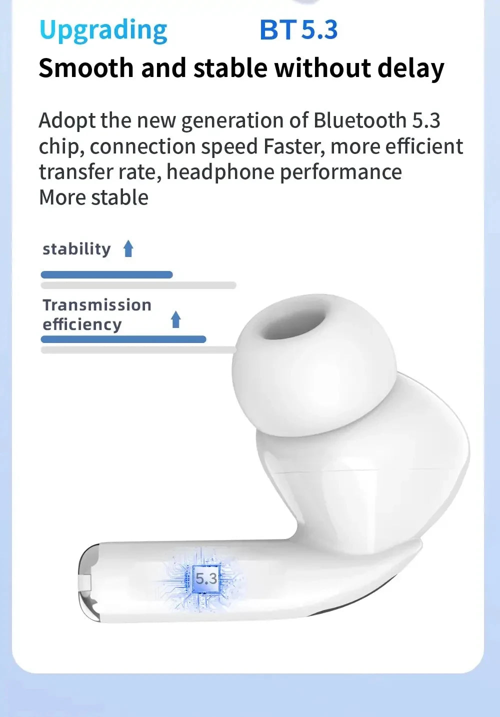 Tideboom W01 TWS Max Wireless Bluetooth Earbuds - Noise Cancelling for iPhone & Android
