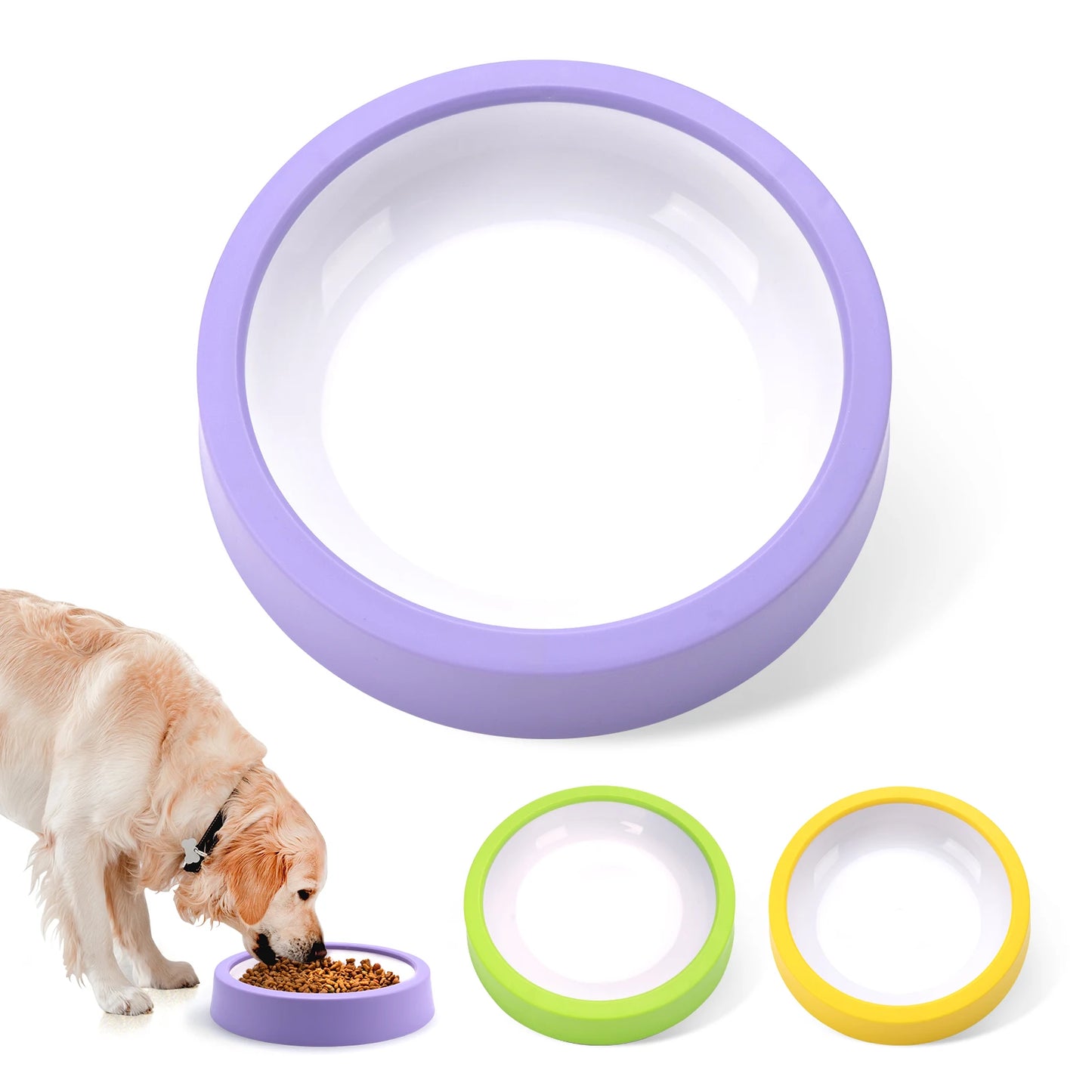 Non-Slip Pet Dog Slow Feeder Bowl – Anti-Gulping Eco-Friendly Dish for All Dog Sizes