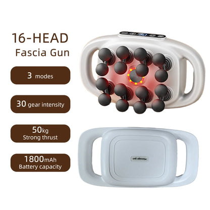 42-Head Fascia Gun High-Frequency Vibration Body Massager for Neck, Back & Waist Relief