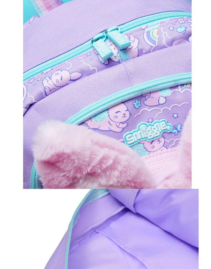 Genuine Australian Smiggle Angel Rabbit School Supplies Set, Large Capacity Backpack & Water Cup for Kids