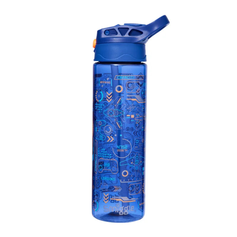 430/650ML Australian Smiggle Water Bottle – Portable Straw Cup for Kids & School Use