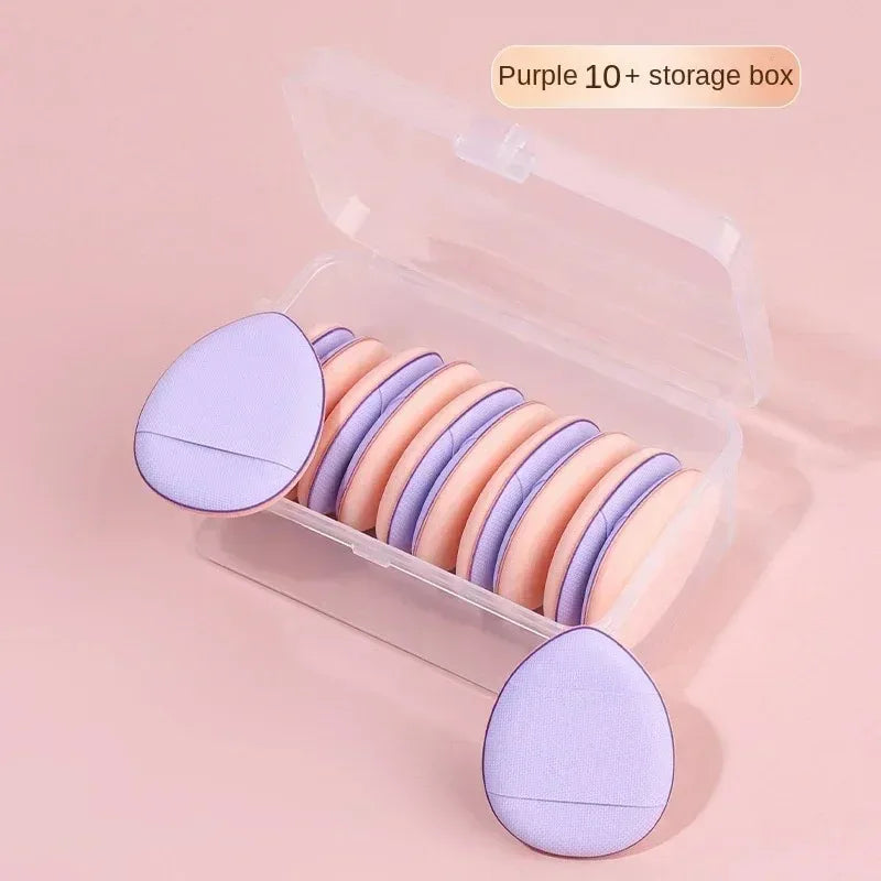 5/10Pcs Mini Finger Puff – Air Cushion Powder Sponge for Foundation & BB Cream Application