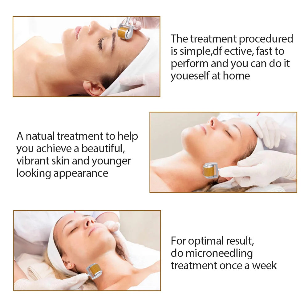 ZGTS 192 Needle Derma Roller - 0.25mm Microneedling for Face, Body, Scar & Stretch Mark Removal