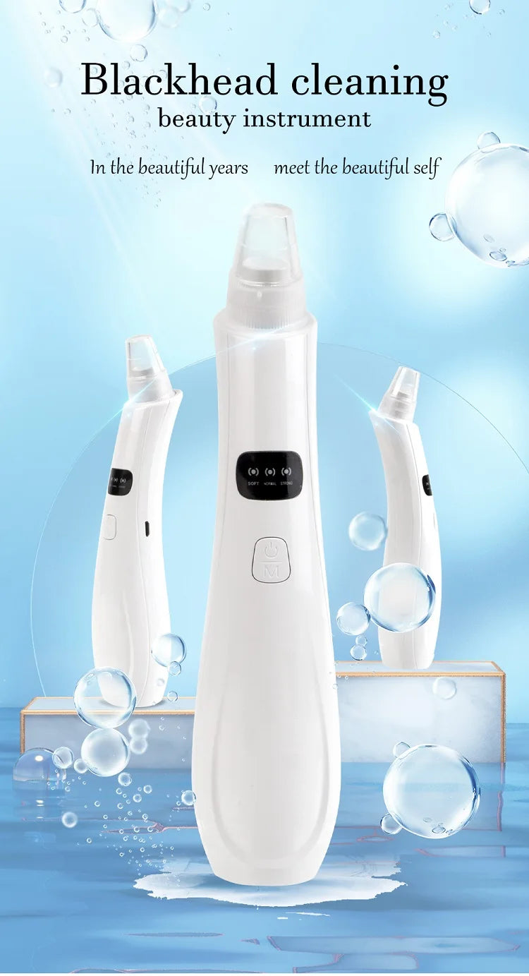 3-Suction Mode Face Cleansing Beauty Machine - Blackhead Removal & Dead Skin Remover Vacuum