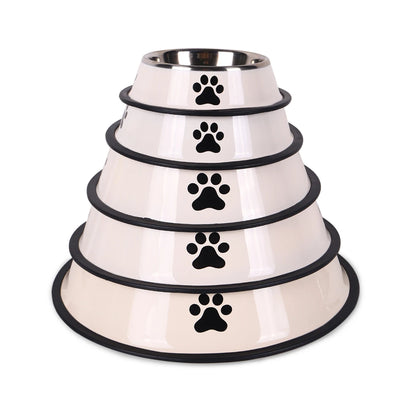 Stainless Steel Anti-Fall Pet Bowl – Cat & Dog Food Bowl, Multi-Specification