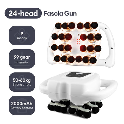 42-Head Fascia Gun High-Frequency Vibration Body Massager for Neck, Back & Waist Relief