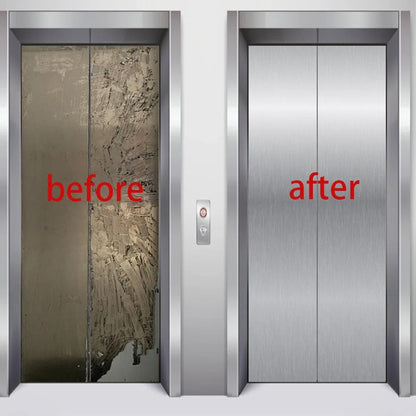 PVC Stainless Steel Removable Wallpaper - Waterproof, Oil-Proof Vinyl Sticker for Kitchen & Appliances