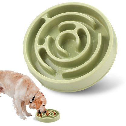 Non-Slip Pet Dog Slow Feeder Bowl – Anti-Gulping Eco-Friendly Dish for All Dog Sizes