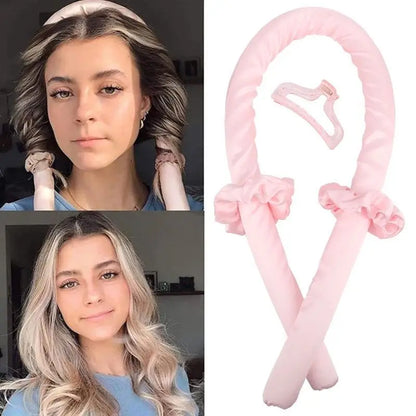 Heatless Curling Rod Headband for Soft, Shiny Curls Hairdressing Tool for Women