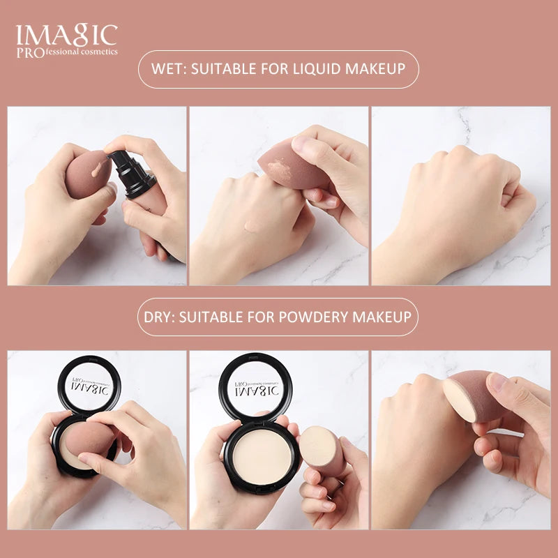 IMAGIC Beauty Sponge – Gourd Water Drop Makeup Puff for Wet & Dry Use