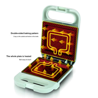 Multifunction Sandwich Maker & Toaster - Fast Heating Electric Baking Pan for Breakfast, Omelette & Roast Meat
