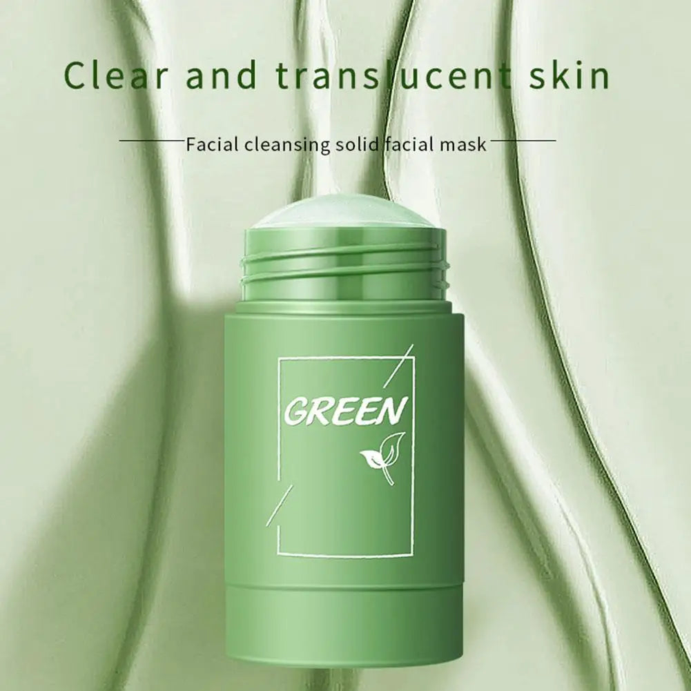 Green Tea Eggplant Mud Mask Deep Cleansing Oil Control Pore Shrinkage
