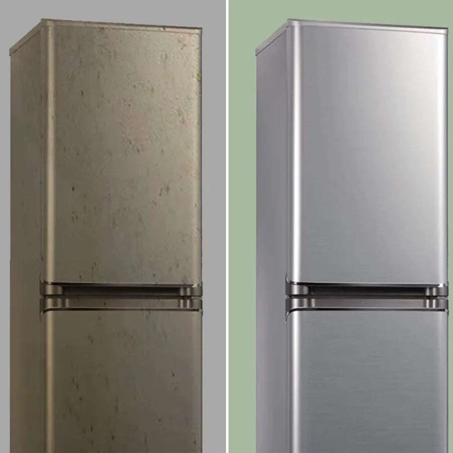PVC Stainless Steel Removable Wallpaper - Waterproof, Oil-Proof Vinyl Sticker for Kitchen & Appliances