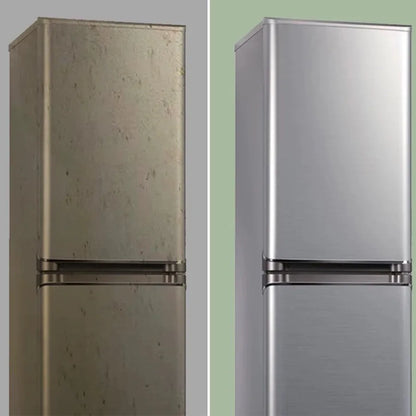 PVC Stainless Steel Removable Wallpaper - Waterproof, Oil-Proof Vinyl Sticker for Kitchen & Appliances