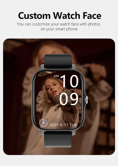 2025 Sport Smart Watch, Fitness Tracker, Health Monitor, Waterproof, Bluetooth Call for Men & Women, IOS, Xiaomi, Huawei