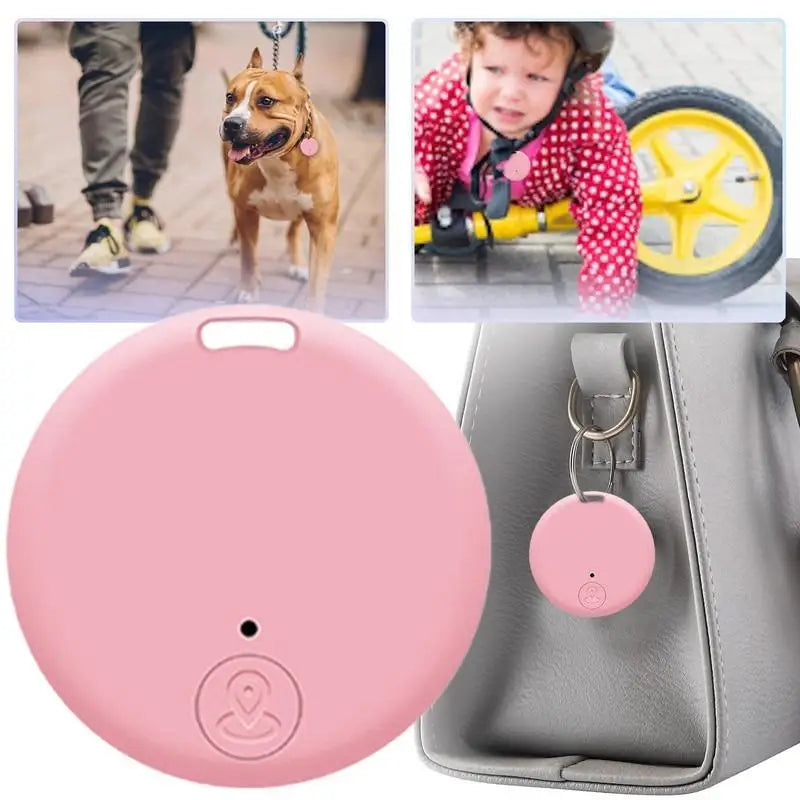 Mini GPS Locator Anti-Lost Smart Tag Bluetooth Keychain Tracker for Dog, Pet, Child, Wallet & Keys