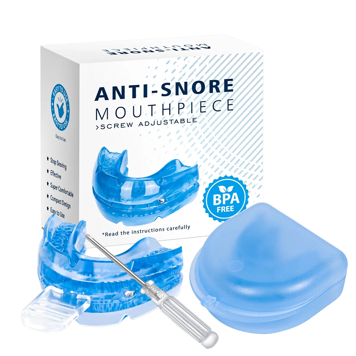 Anti Snore Bruxism Mouth Guard Sleep Aid Apnea Device