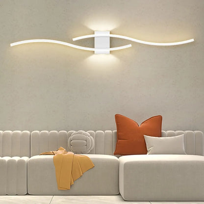 Modern LED Wall Lamp - Long Strip Decorative Lighting for Bedroom, Living Room & TV Background