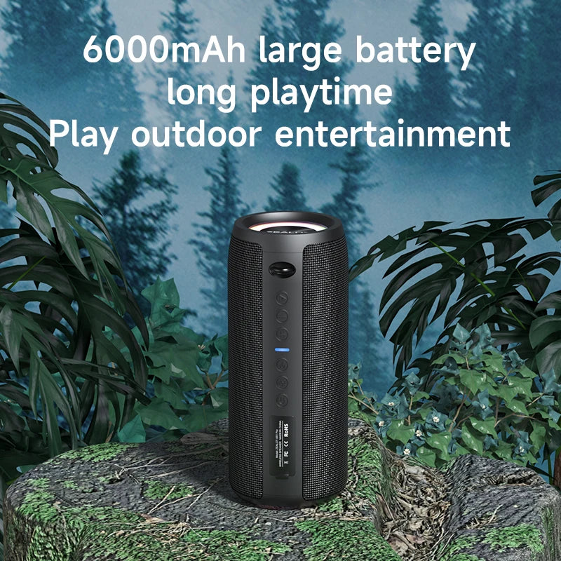 ZEALOT-S51Pro 40W High-Power Bluetooth Speaker, 3D Stereo Bass, Portable, IPX5 Waterproof, TWS Boom Box
