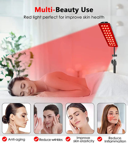 LED Red Light Therapy Lamp for Full Body & Face Muscle Relief and Beauty
