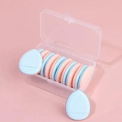 5/10Pcs Mini Finger Puff – Air Cushion Powder Sponge for Foundation & BB Cream Application