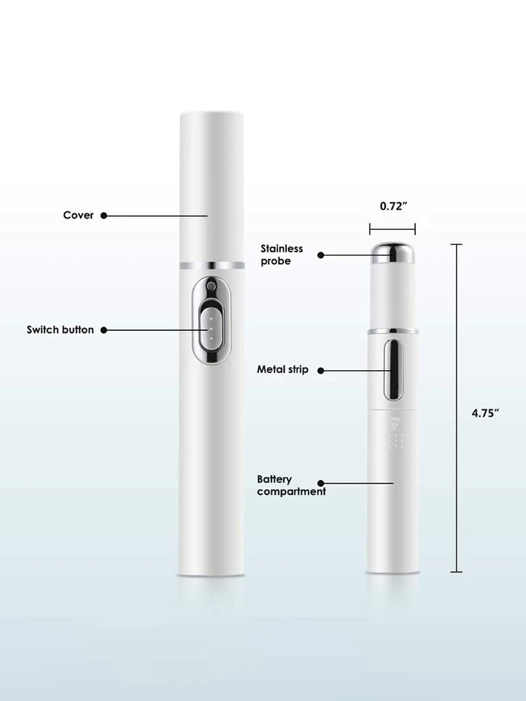 Facial Beauty Device & Eye Massager - Blue Light Treatment for Dark Circles, Eye Bags & Skin Texture
