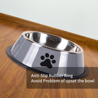 Stainless Steel Anti-Fall Pet Bowl – Cat & Dog Food Bowl, Multi-Specification