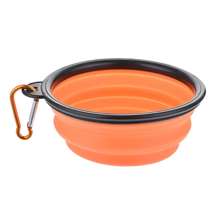 Collapsible Silicone Dog Bowl – Portable Folding Feeder for Outdoor Travel (350/1000ml)