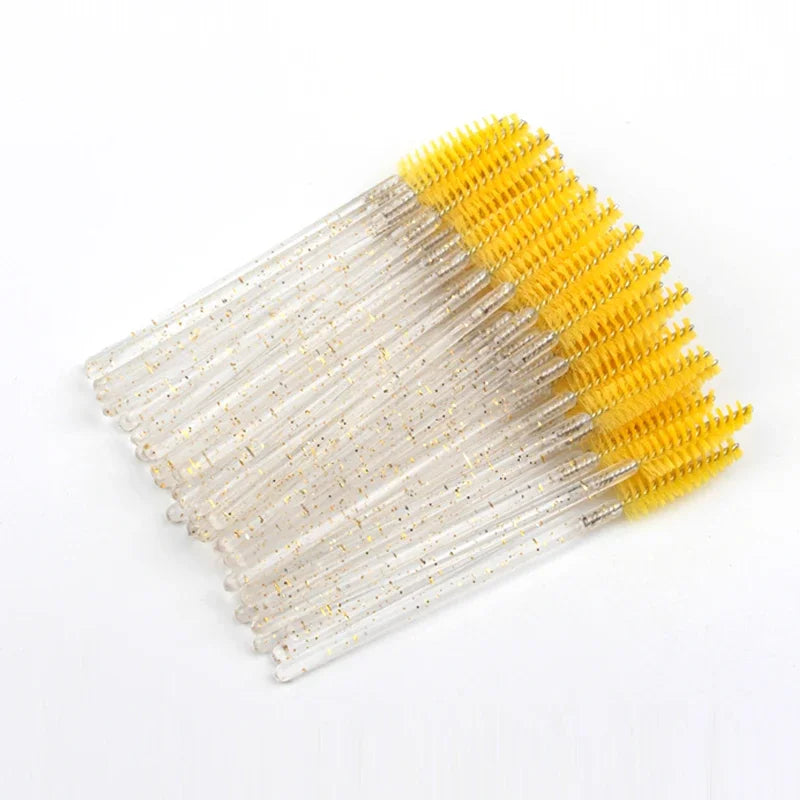 CNK Disposable Eyelash Brushes – 5/50 Pcs Mascara Wands Applicator Spoolers for Makeup