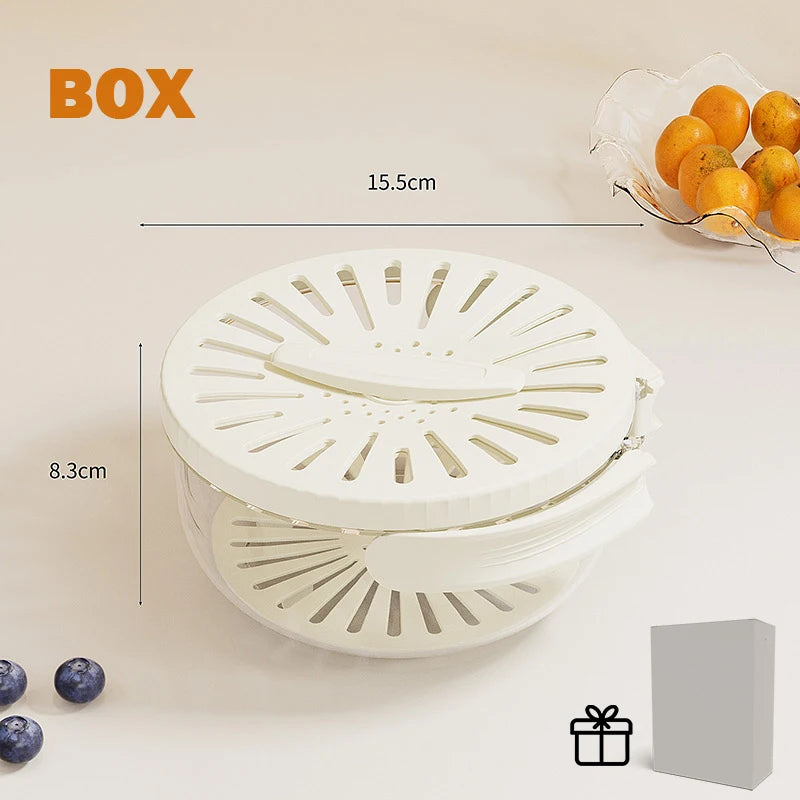 2 In 1 Drainer And Strainer Multi-function Basket With With Lid