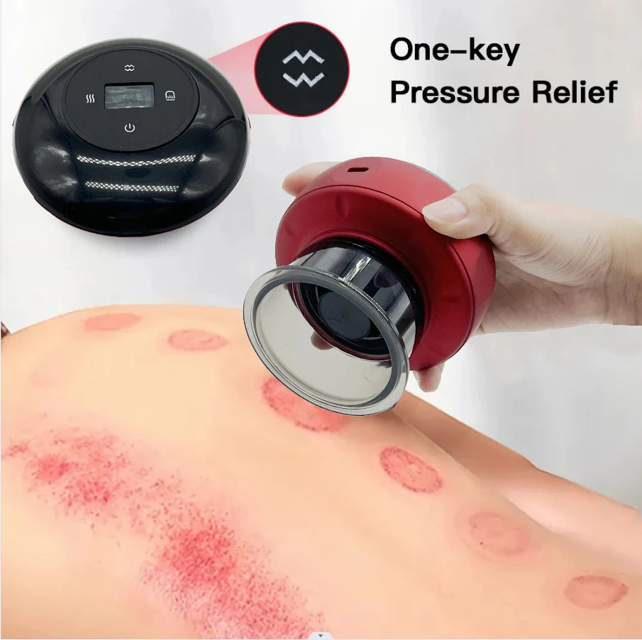 Smart Electric Vacuum Cupping Device Body Scraping Massager for Fatigue Relief & Health
