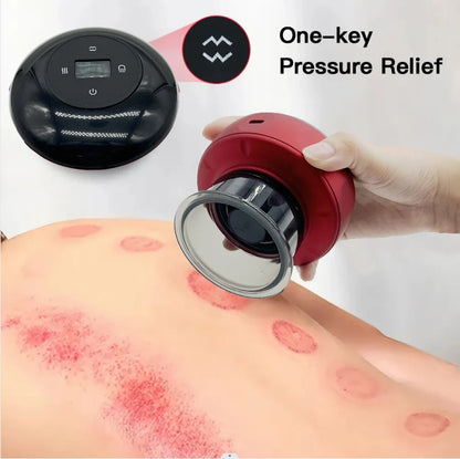 Smart Electric Vacuum Cupping Device Body Scraping Massager for Fatigue Relief & Health