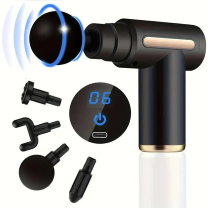 Portable Fascia Gun Vibration Massage Gun for Deep Muscle Relaxation & Fitness Slimming
