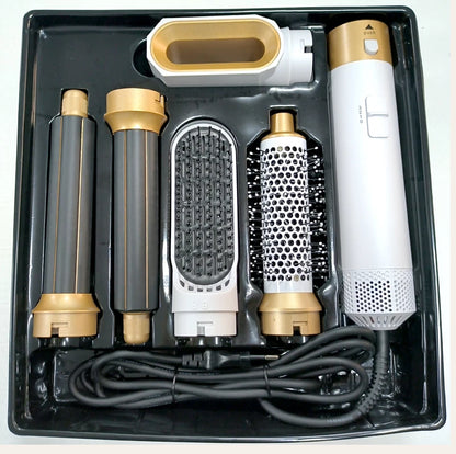 5-in-1 Hair Dryer Hot Comb Set Professional Curling Iron & Straightener Styling Tool for Dyson Airwrap