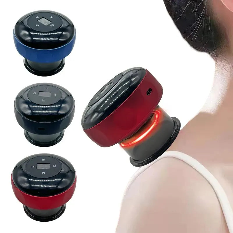 Smart Electric Vacuum Cupping Device Body Scraping Massager for Fatigue Relief & Health