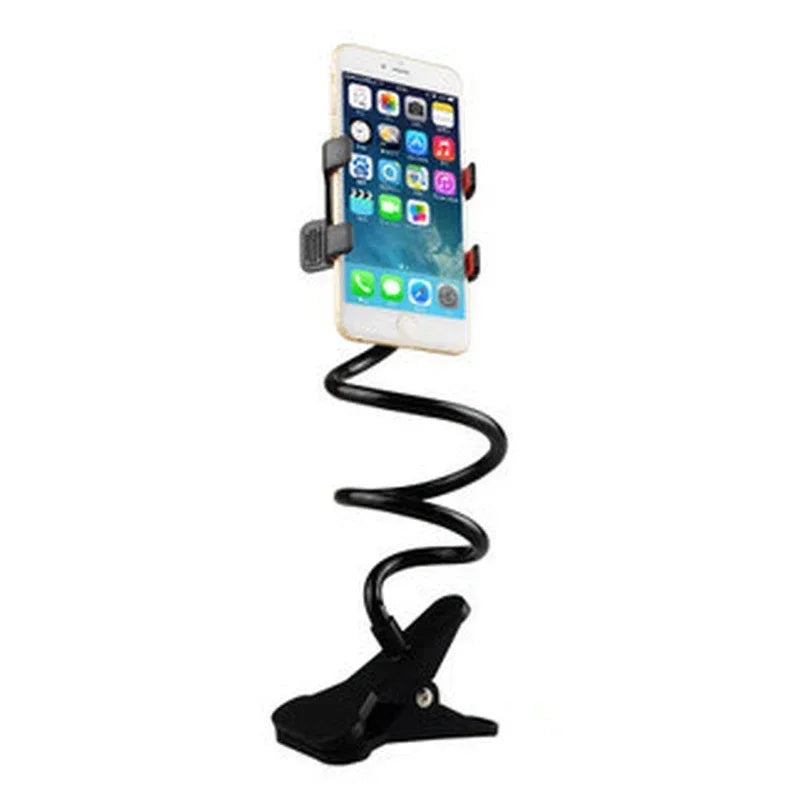 360° Clip Mobile Phone Holder Stand - Portable Flexible Lazy Mount for Bed, Desktop, and Smartphones (70cm)