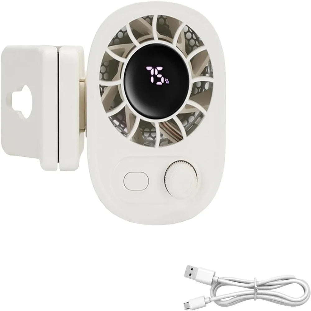 360° Rotatable 12V USB Rechargeable Portable Car Clip Fan