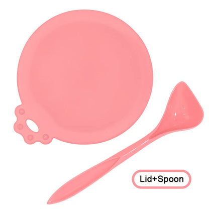 Reusable Pet Food Can Cover & Spoon Set – Portable Storage Lid for Dogs & Cats