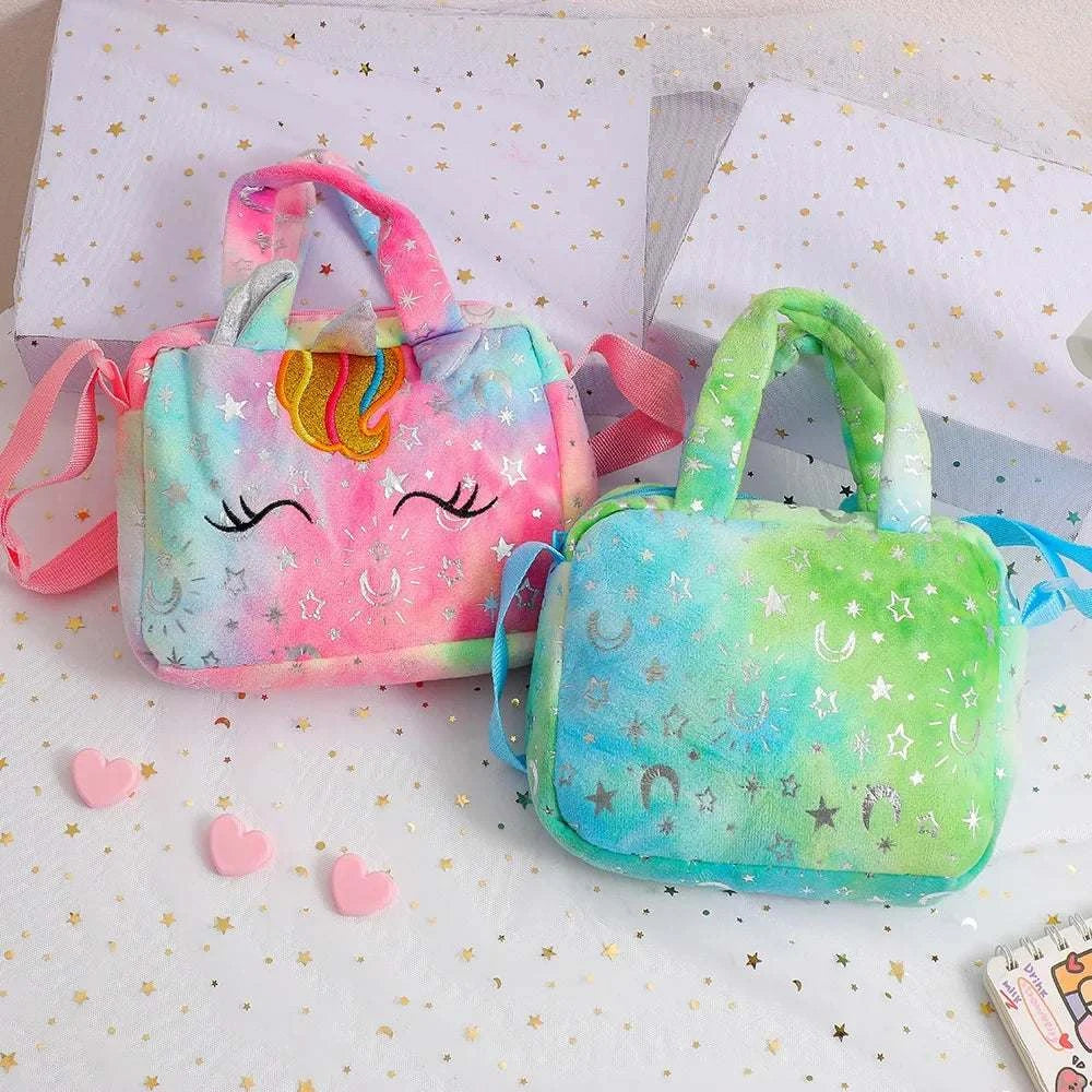 Cartoon Embroidered Satchel Bag