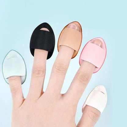 5/10Pcs Mini Finger Puff – Air Cushion Powder Sponge for Foundation & BB Cream Application