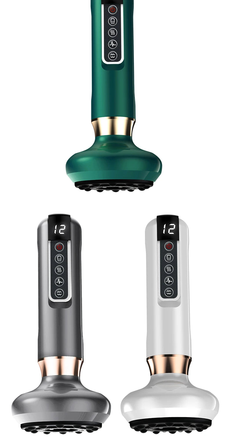 Tricolor Electric GuaSha Massager Anti-Cellulite Vacuum Suction & Slimming Therapy