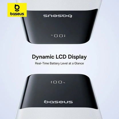 Baseus 20000mAh Power Bank, PD 22.5W Fast Charging, External Battery Charger for Xiaomi, Poco, iPhone, Samsung, iPad