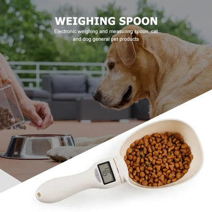 Pet Food Measuring Scoop Digital Dog & Cat Food Measuring Cup with LED Display Electronic Spoon Scale