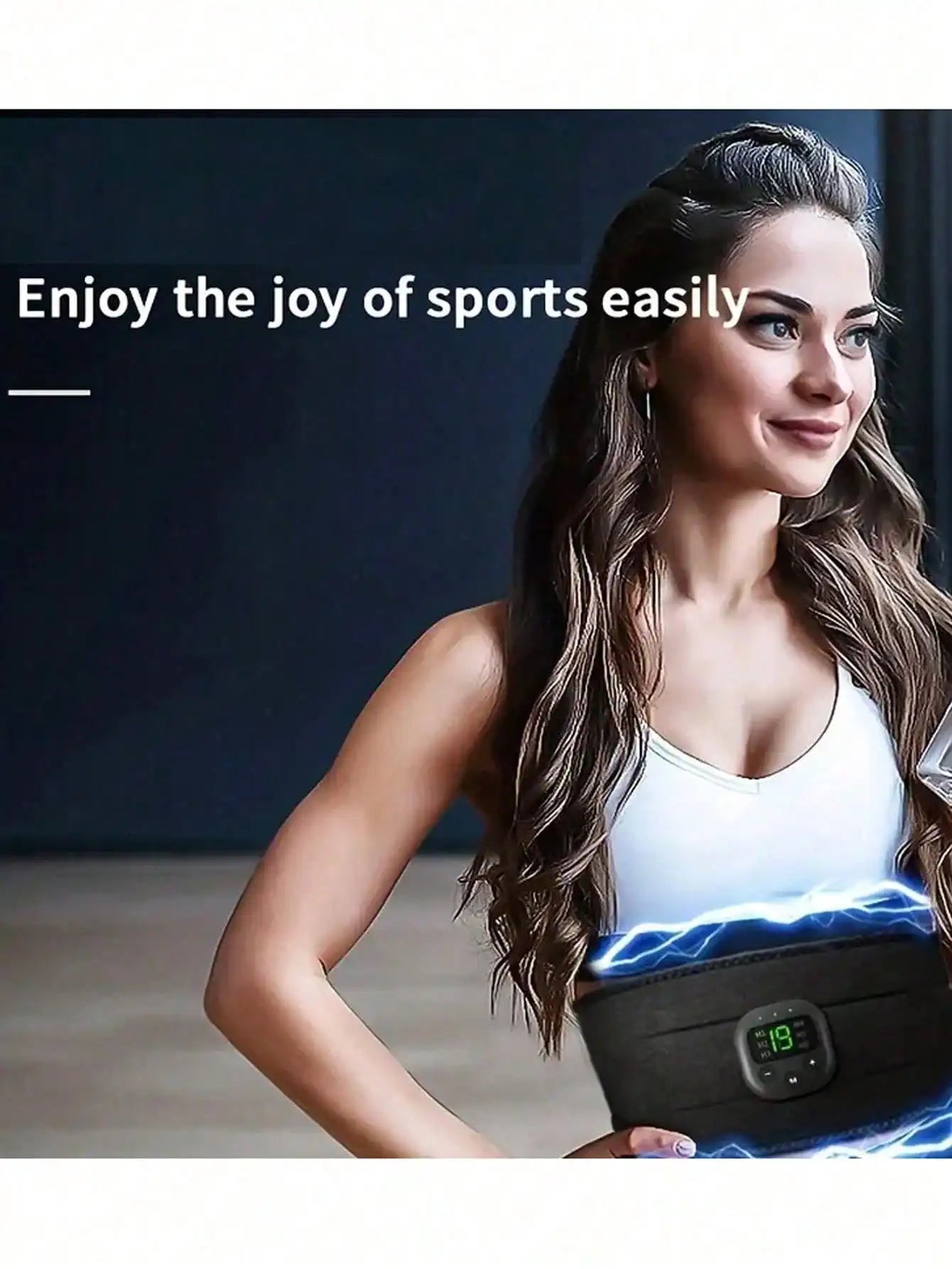 Electric Waist Massager Belt - Portable Exercise Belt for Waist, Arm, Hip & Full Body Massage