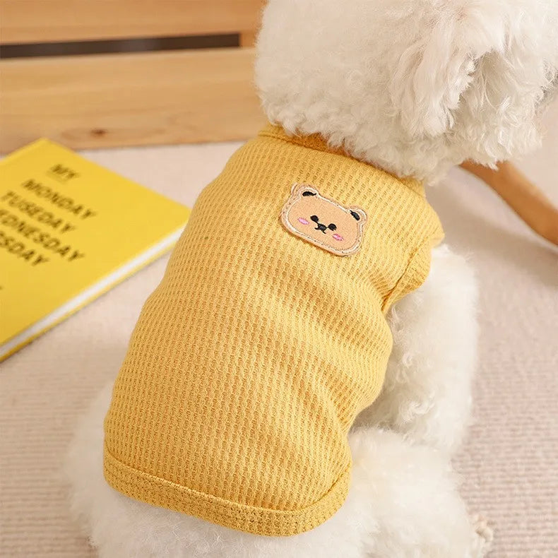 Dog & Cat Vest – Breathable Polyester Clothing in Four Colors, Sweat-Resistant & Easy to Clean